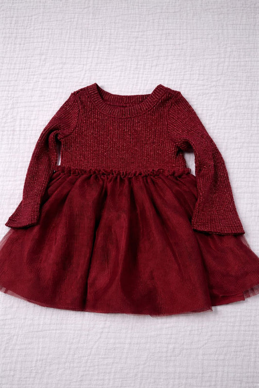 Vestido vino de 6-12 meses