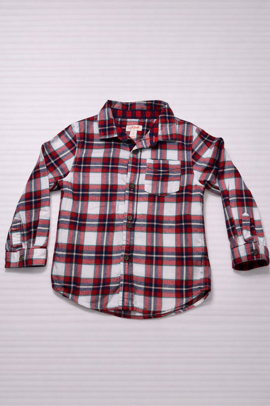 Camisa roja de cuadros 5t