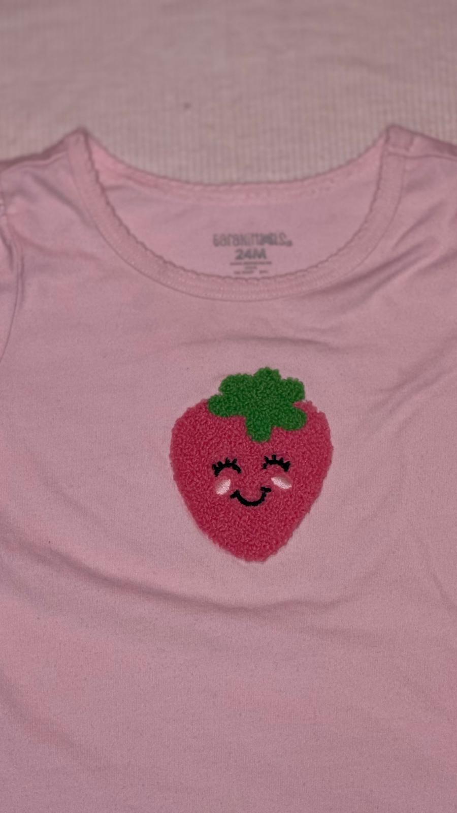 Camiseta de fresa 24 meses